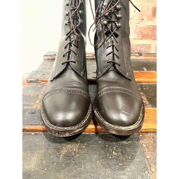 Ladies Dublin Leather Riding Boots Brown - Picture 5 of 8